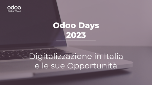 #odoodaysit - 11) Marco Villari - Alessia Frasson - Digitalizzazione in Italia e le sue opportunità