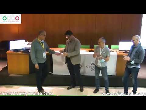 #odoodaysit - Premiazione dei membri di Odoo Italia da parte del direttivo